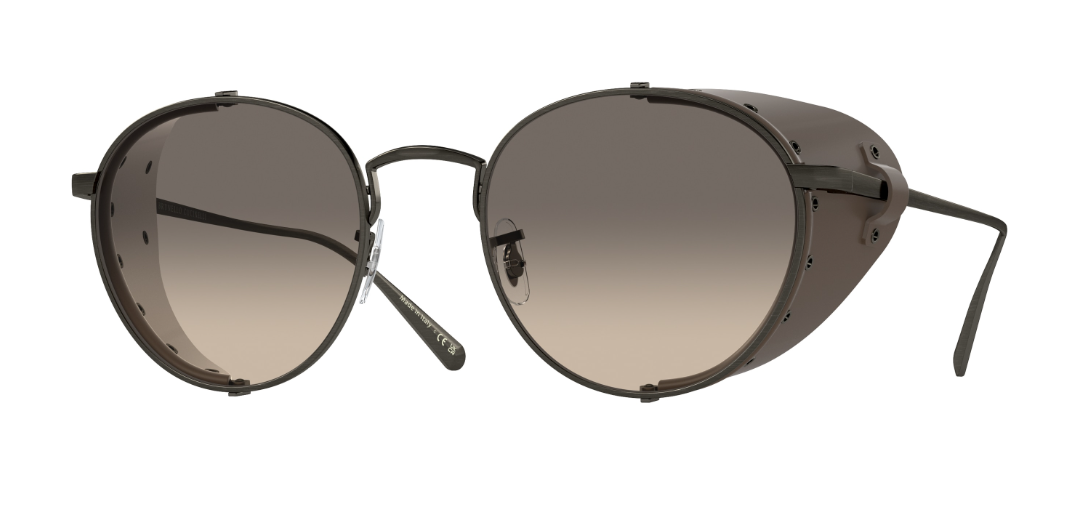 Oliver Peoples OV1323SM Cesarino-l sunglasses Antique Pewter-Leather/Shale gradient