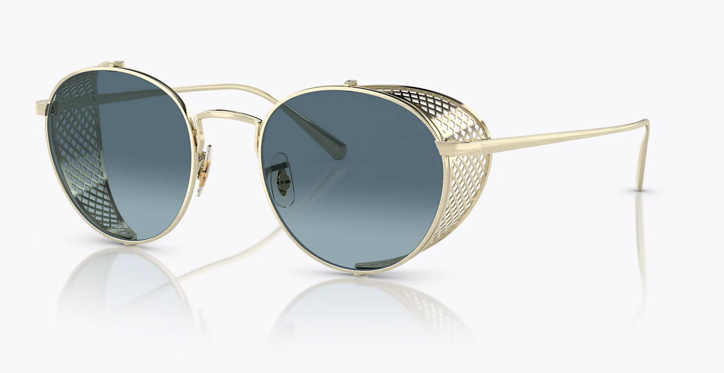 Oliver Peoples OV1323S Cesarino-M sunglasses Brushed Gold/Marine gradient