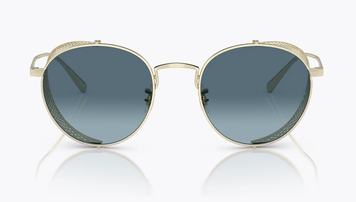Oliver Peoples OV1323S Cesarino-M sunglasses Brushed Gold/Marine gradient