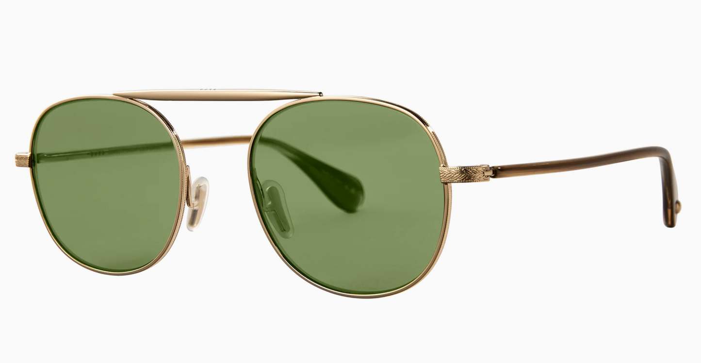 Copy of Garrett Leight Van Buren II color Gold/Flat Green lenses