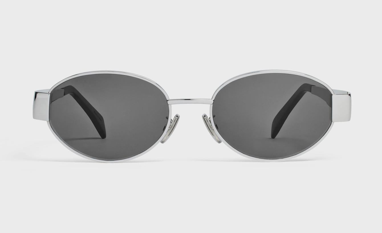 Celine CL40235U sunglasses color 16A Silver w/ Gray lenses